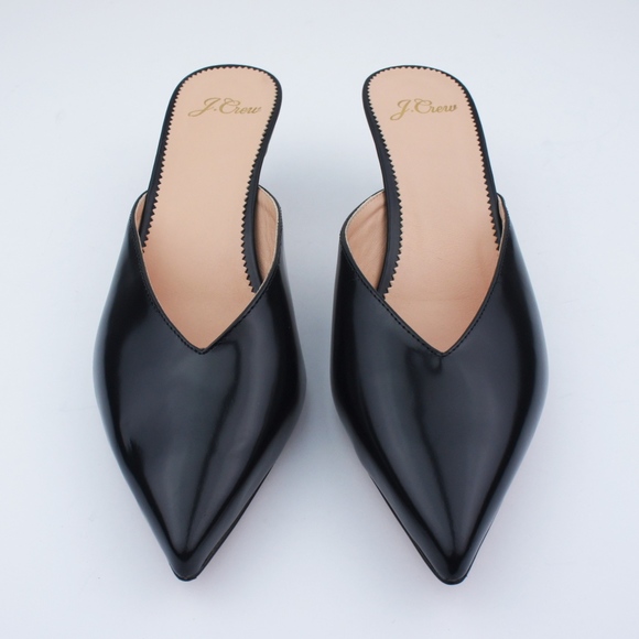 New JCREW Sophia Kitten Heels Italian Leather - Picture 3 of 3